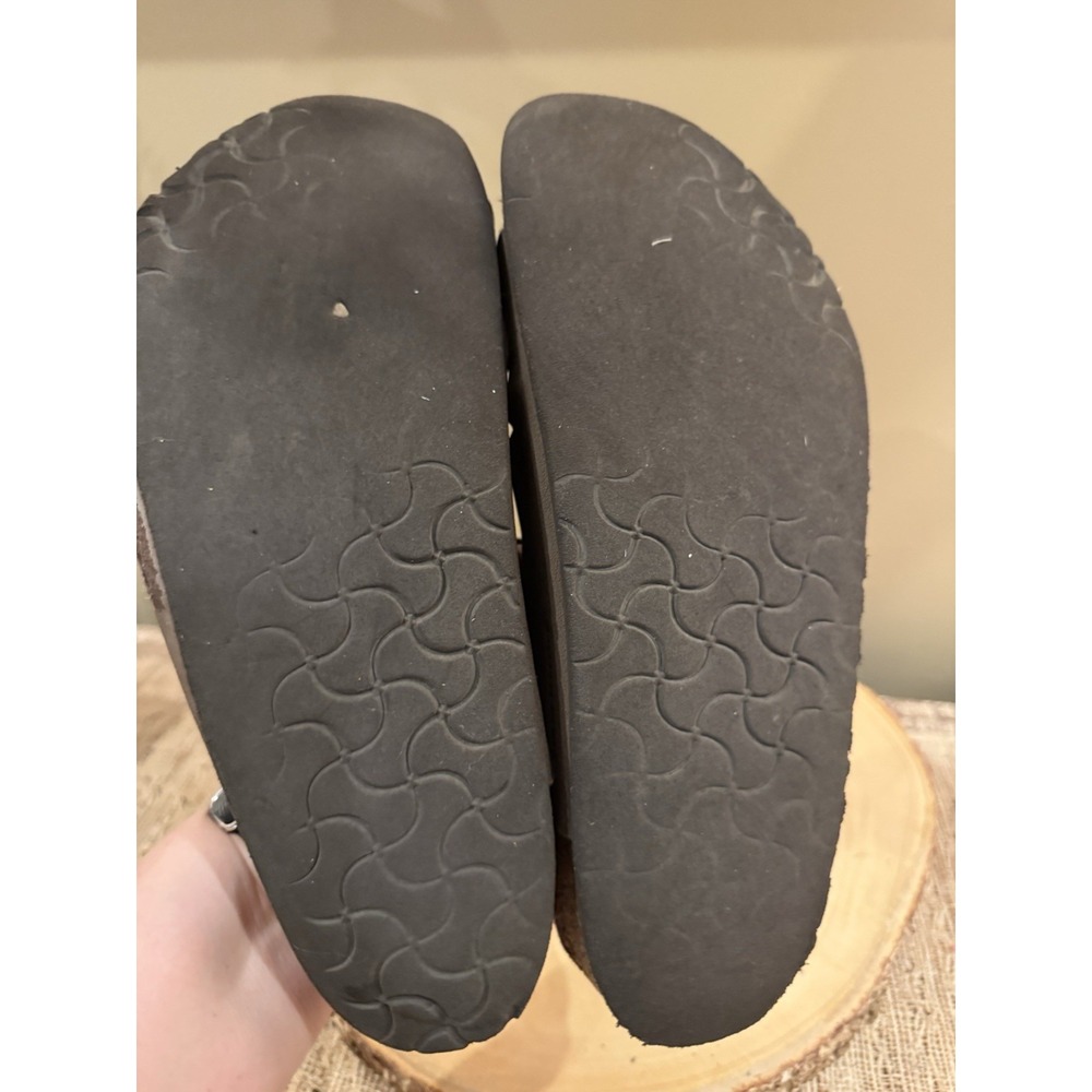 Birkenstock Florida Sandals Women's Sz- 10 Brown 3 Buckle Leather Slip‎ Shoes - Picture 11 of 11